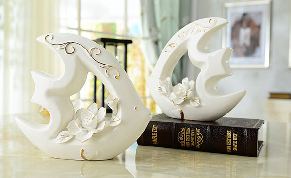 Cặp cá sứ trắng trang trí rẻ đẹp